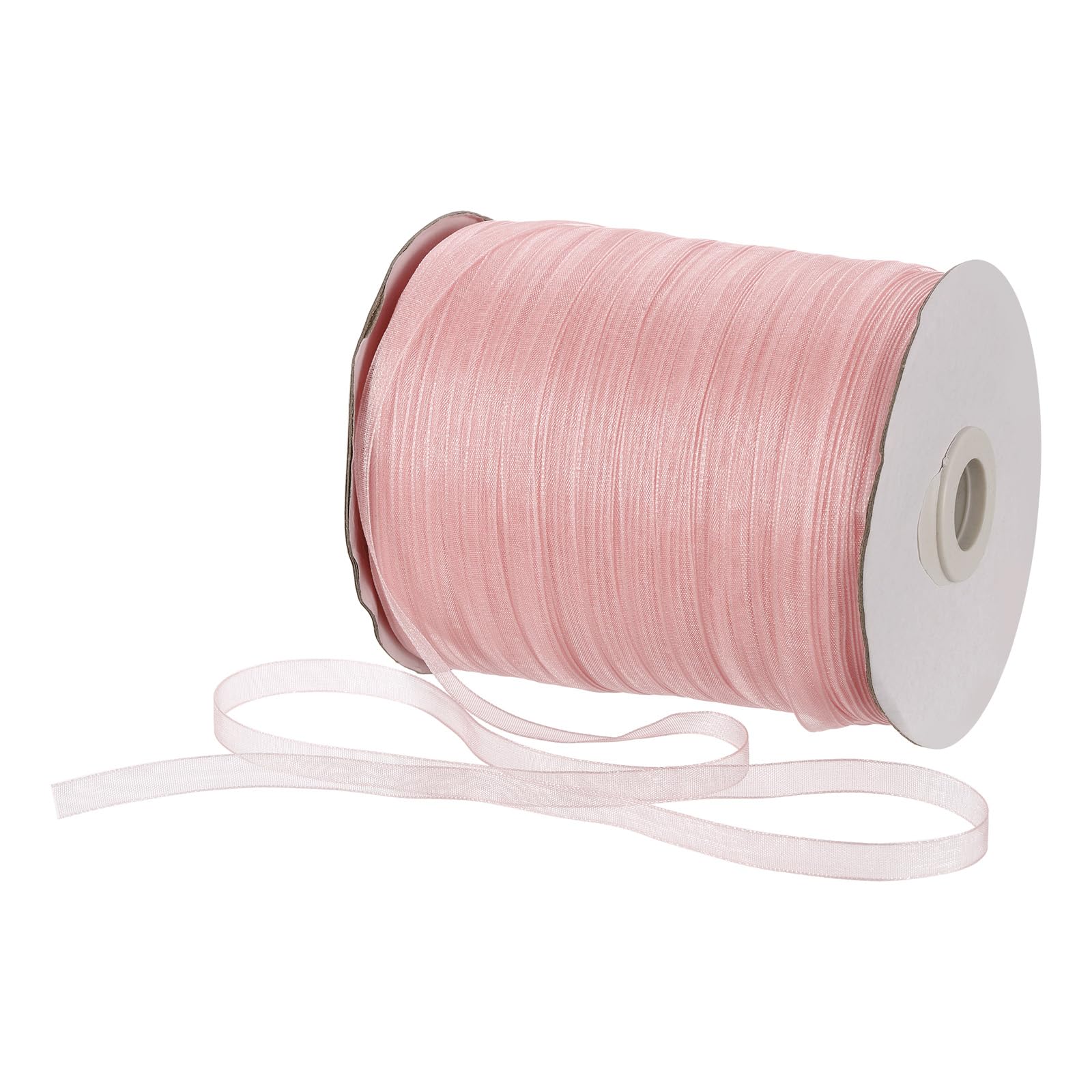 Ruban en organza rose vif de 500 yards pour nœuds de cadeaux créatifs