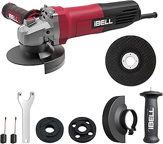 IBELL Angle Grinder AG10-68 | 680W Heavy Duty | Copper Armature | 100mm/4" Disc Dia | 11000 RPM | With Grinding Wheel & Guard | Perfect for Grinding, Cutting & Polishing-6 Months Warranty