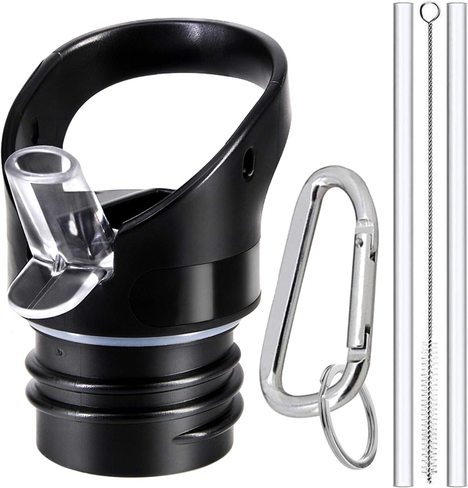 Straw Lid for Hydro Flask Standard Mouth, Simple Modern Ascent. Improved Replacement Cap Multi-Compatible with 1.91" Mouth 18 oz, 21 oz, 24 oz Insulated Water Bottle Flip Top