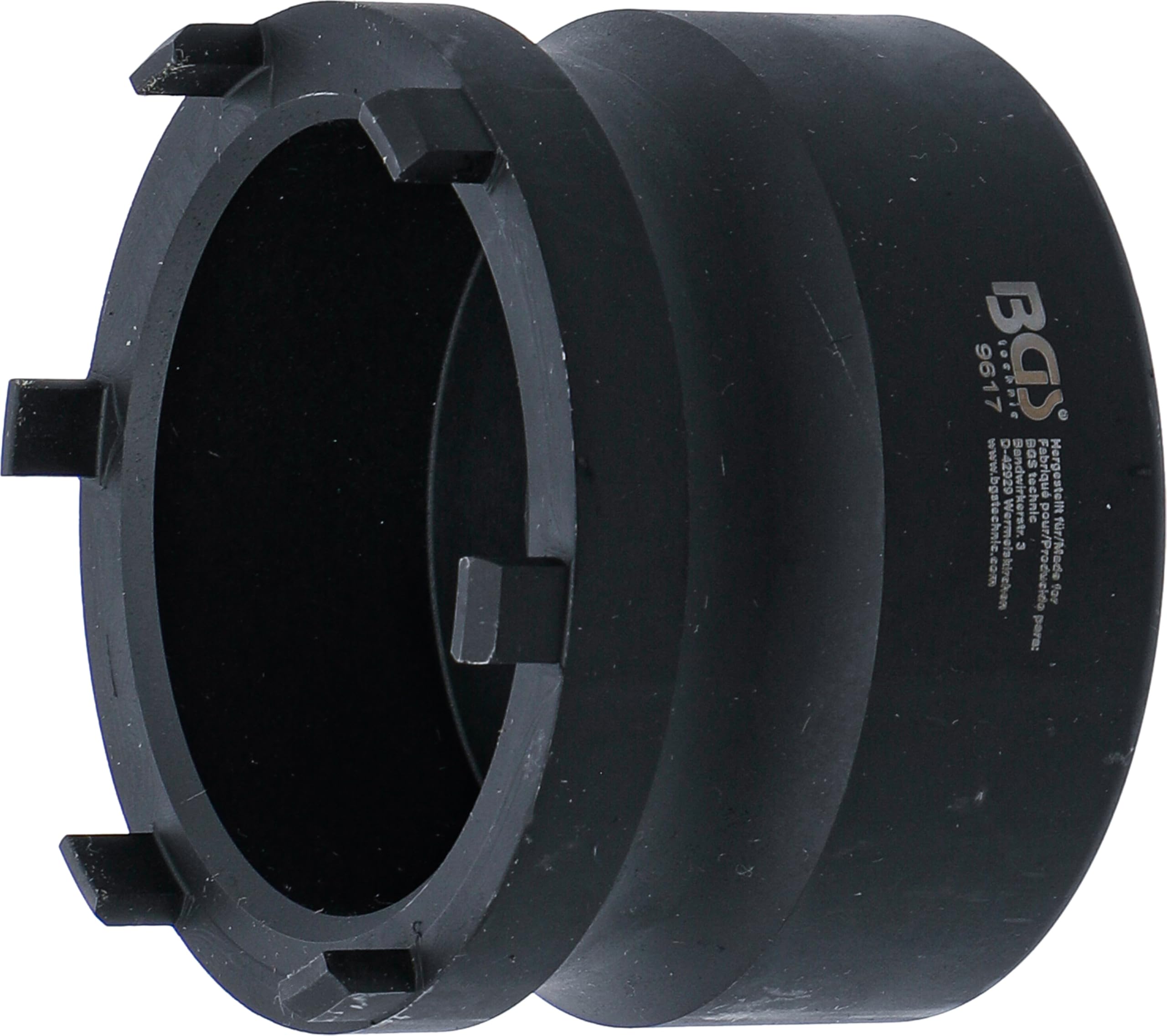 BGS 9617 | Llave de vaso almenada para cubos de rueda | pines en el exterior | para Mercedes-Benz, Nissan, Opel, Renault, VW
