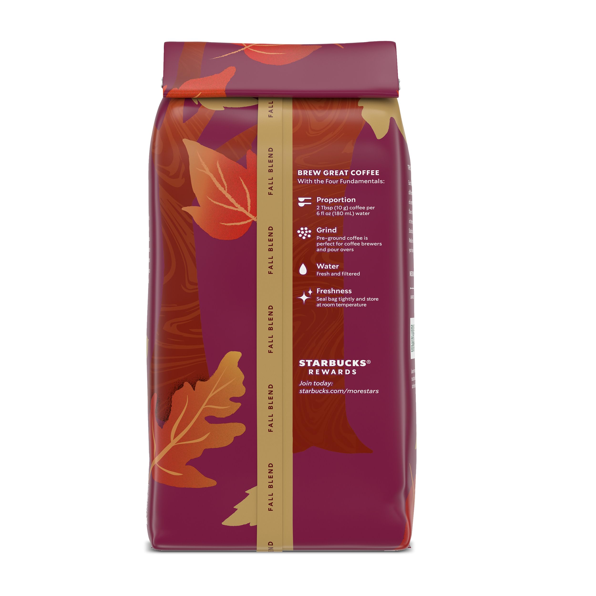 Starbucks Ground Coffee—Medium Roast Coffee—Fall Blend—100% Arabica—Limited Edition—1 bag (17 oz)