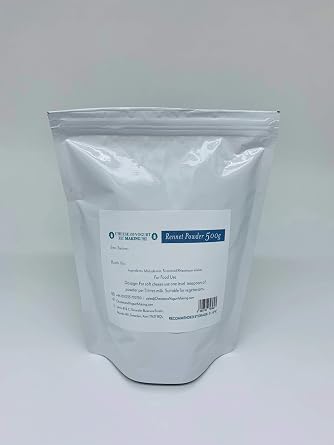 Cheese and Yogurt Making | Vegetarian Rennet Powder 500g | Cheese Making | GMO Free | Granular Rennet Extract | Microbial Fermentation | Halal Certified | All Cheese Types | Long Shelf Life