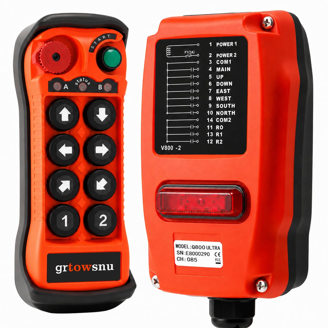 Q800 Drahtlose Kran Fernbedienung Funk 12-24V 12V 24V Industrielle
