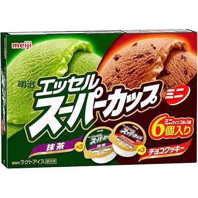 [冷凍] 明治 エッセルスーパーカップミニ 抹茶チョコクッキー (80ml×6個)×8箱