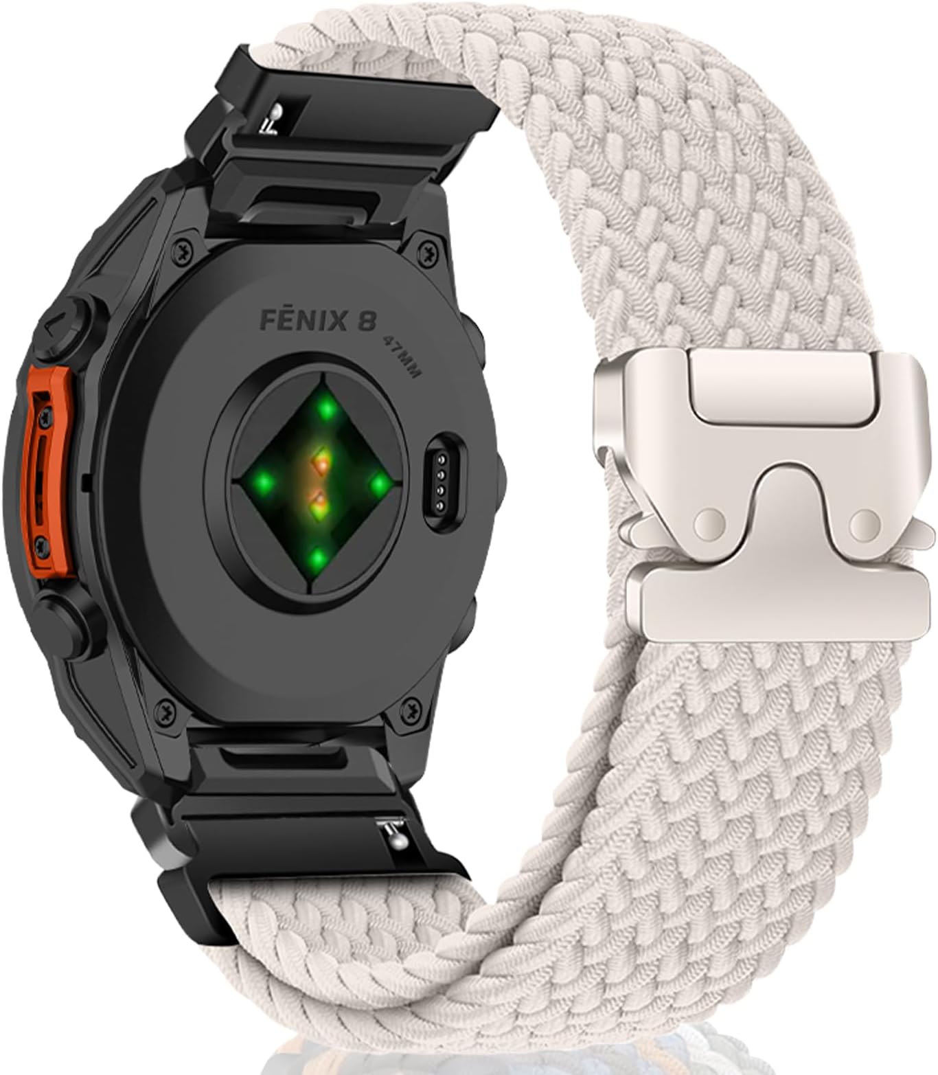 Nylon Bands Band for Garmin Fenix E 47mm/Fenix 8 47mm/Fenix7 Pro/MARQ GOLFER (Gen 2)/Epix (Gen 2), 22mm Nylon Sport Strap for Garmin Descent G1 Solar Stretchy Braided