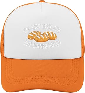 I'm Just Here for The Dinner Rolls Ball Hats Men Adjustable Plain Trucker Cap
