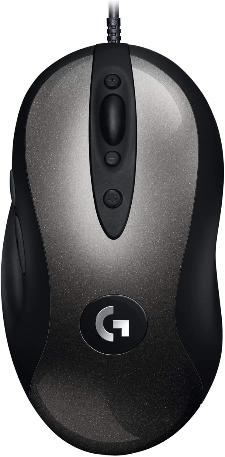 Logitech G MX518 Gaming Mouse Hero 25K Sensor, 25,600 DPI, ARM-Processor, 8 Programmable Buttons - Black/Grey