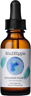 Mad Hippie Antioxidant Facial Oil: Organic Argan, Vitamin C & E, Non-Comedogenic Moisturizer for All Skin Types, 1.02oz
