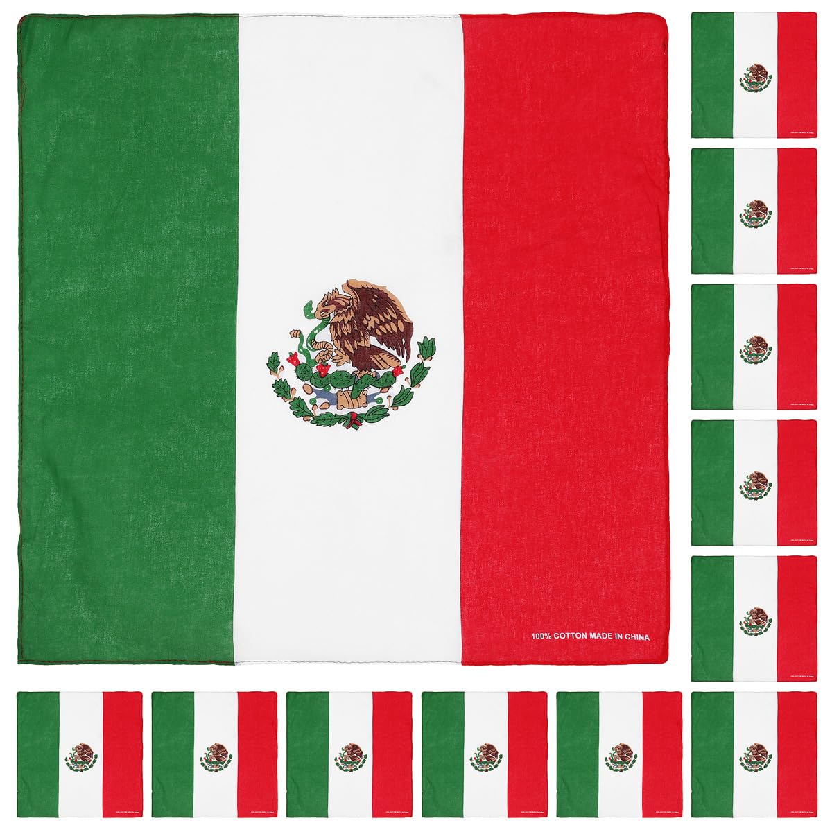 Falari Paquete de 12 bandanas multiusos de algodón novedoso de cachemira para vaqueros, hombres y mujeres, 22 x 22 pulgadas
