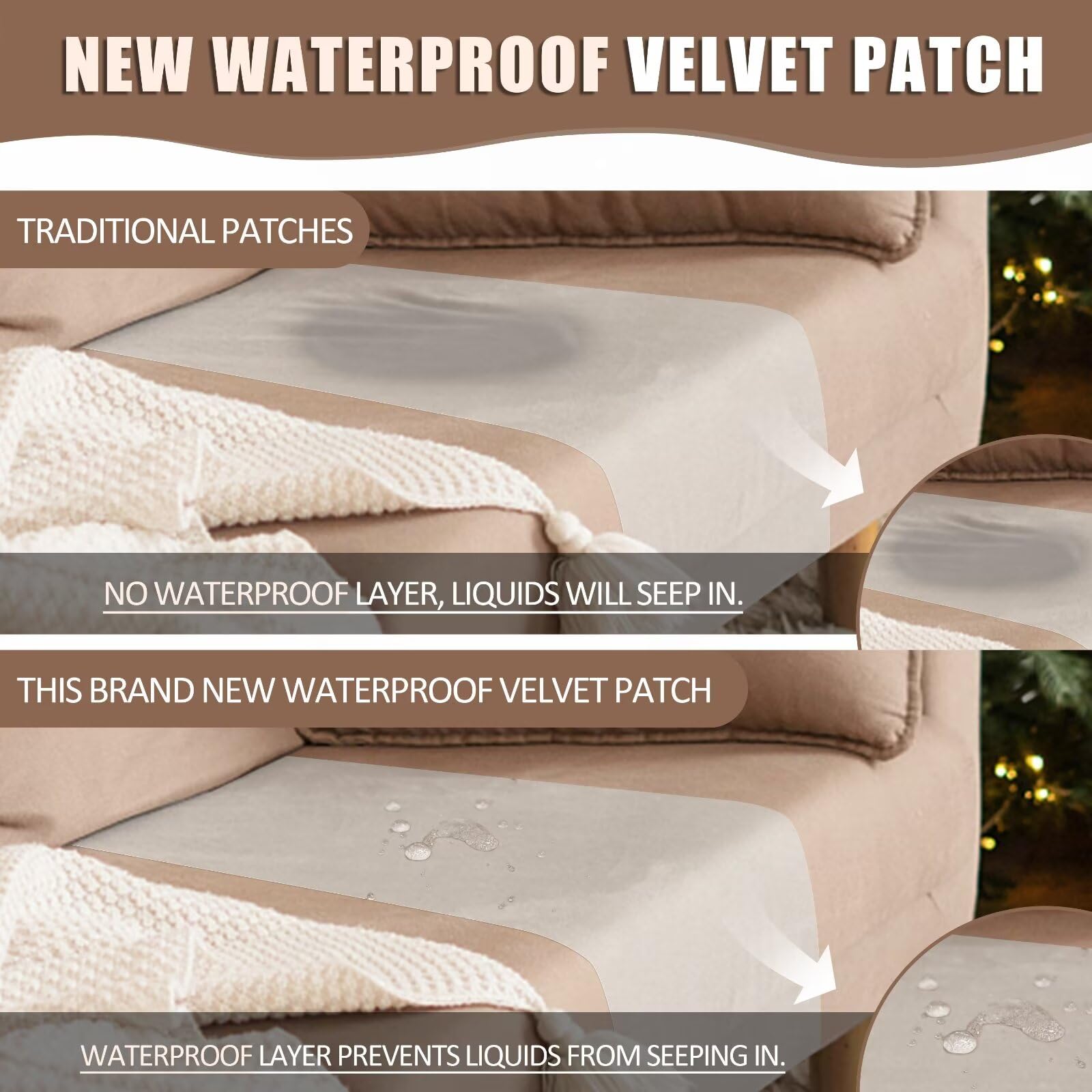 Azobur Couch Patches, ExtraLarge Durable Fabric Tape