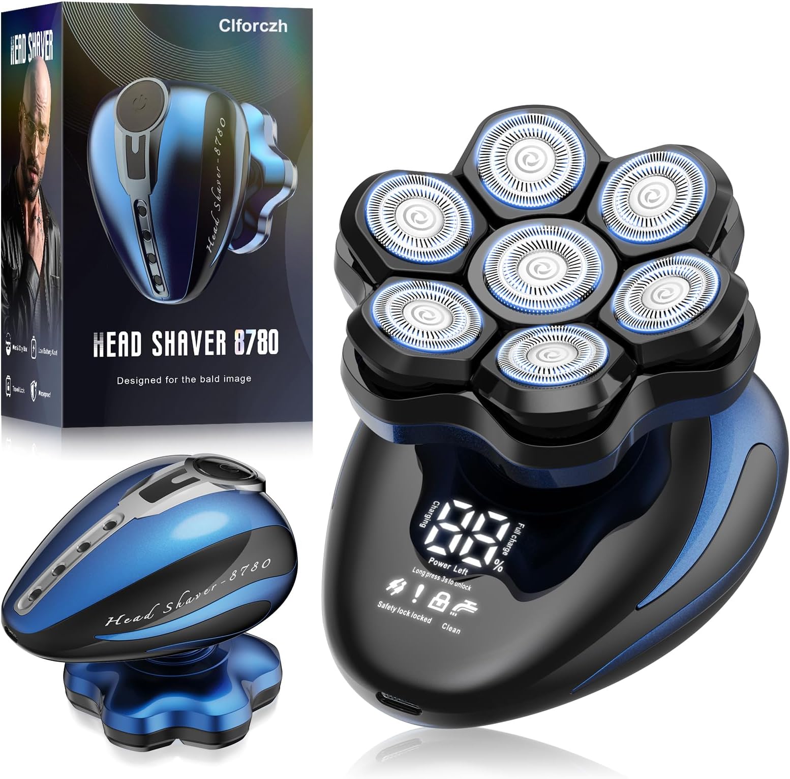 Type-C Fast Charging Head Shaver