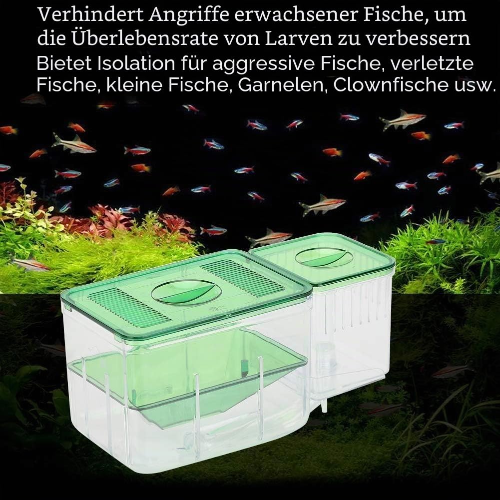 Aquarium Fish Tanks Zuchtbox Fischzuchtbox Isolationsbox Doppelschicht Braten Brut Brut Inkubator Aufzucht Box Isolation Inkubator
