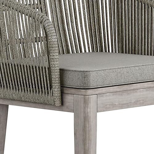 Miniatura 8 de SIMPLIHOME Carmel - Silla de comedor contemporánea para exteriores juego de 2 en Sand Drift