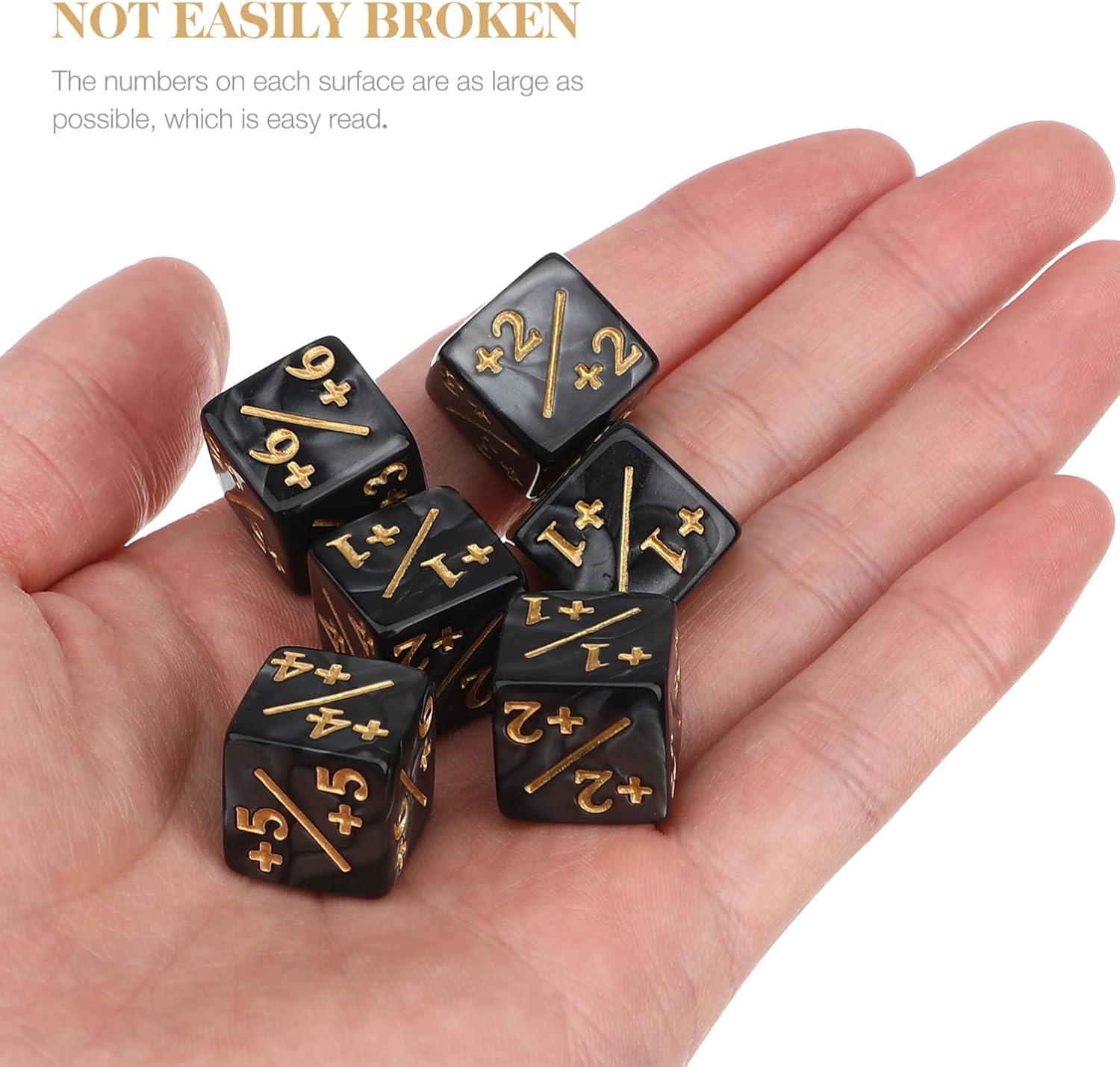 NUOBESTY 48Pcs Counter Dice Set 0.62In Token Dice Counters for Tabletop Games Card Gaming Accessories Versatile Tool for Game Mechanics Tracking and Party Fun