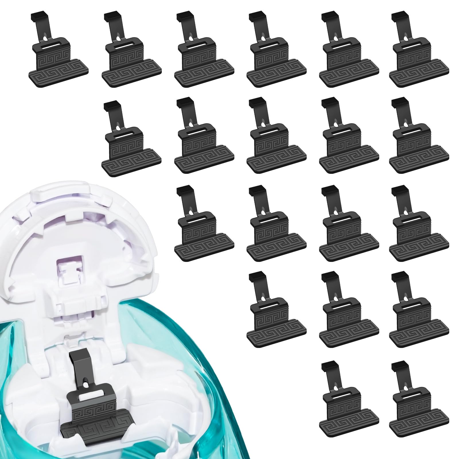 FireAnt Silicone Salt Pads Refills Compatible with Navage Nasal Care, Reusable Silicone Pods Replacement Accessories Compatible with Navage Nasal Irrigation System, Easy to Use (20 Pack - Black)