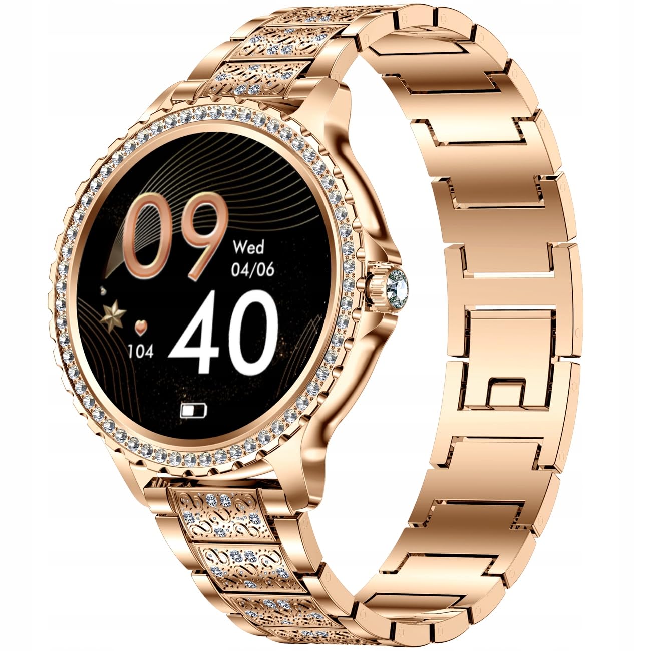 SMARTWATCH ZEGAREK DAMSKI POLSKIE MENU ROZMOWY SMART WATCH DLA KOBIETY PL