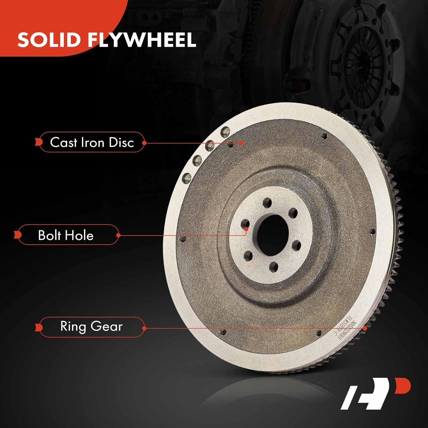 A-Premium Clutch Flywheel Compatible with Nissan Sentra 1988-1994, Pulsar NX 1987-1990, NX 1991-1993, 1.6L, 6 Bolt Holes, 105 Teeth, Replace# 1231078A51