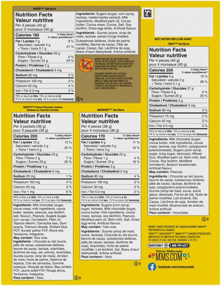 MARS Variety, Halloween Chocolate Candy, Assorted Fun Size, 120 Count - Image 2