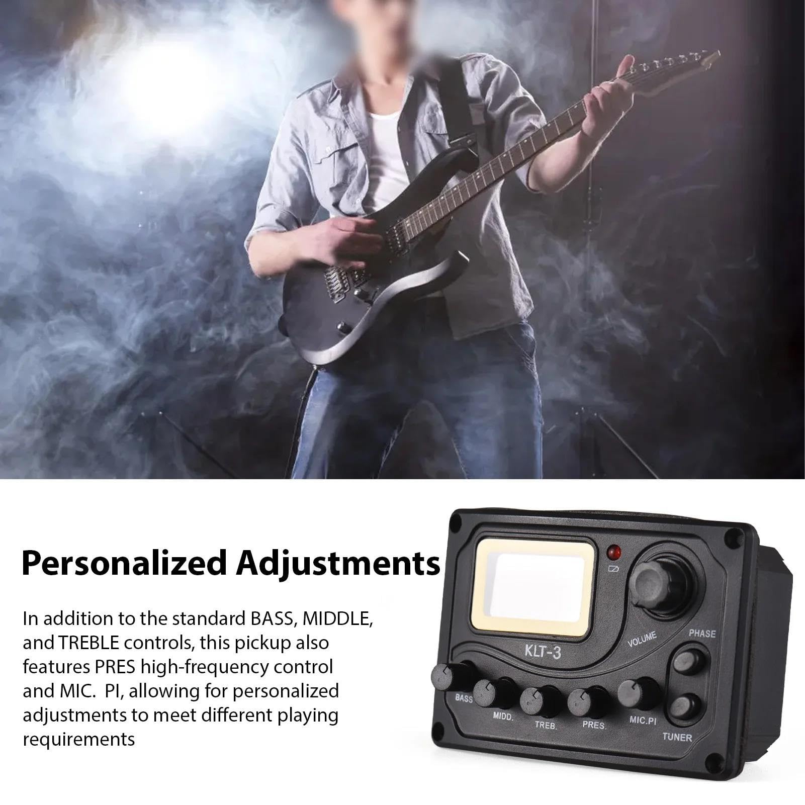 Pickup Per Chitarra Pickup Per Chitarra Acustica Folk Pickup Per Chitarra Classica Equalizzatore Volume/Bassi/Medi/Alti/Pres/MIC.PI Pickup Accordatore/Fase