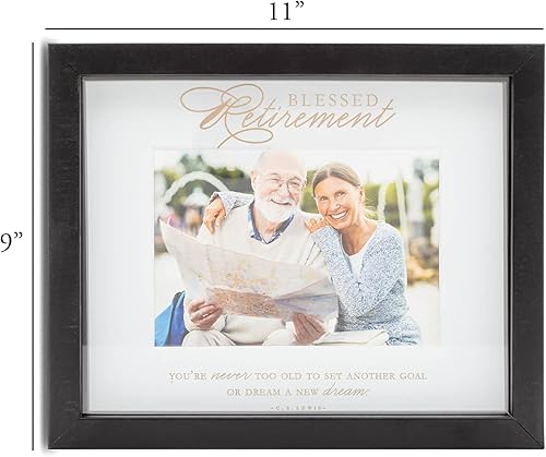 Miniatura 4 de Dicksons Blessed Retirement - Marco de pared y mesa de MDF en tono negro y dorado de 11 x 9 pulgadas
