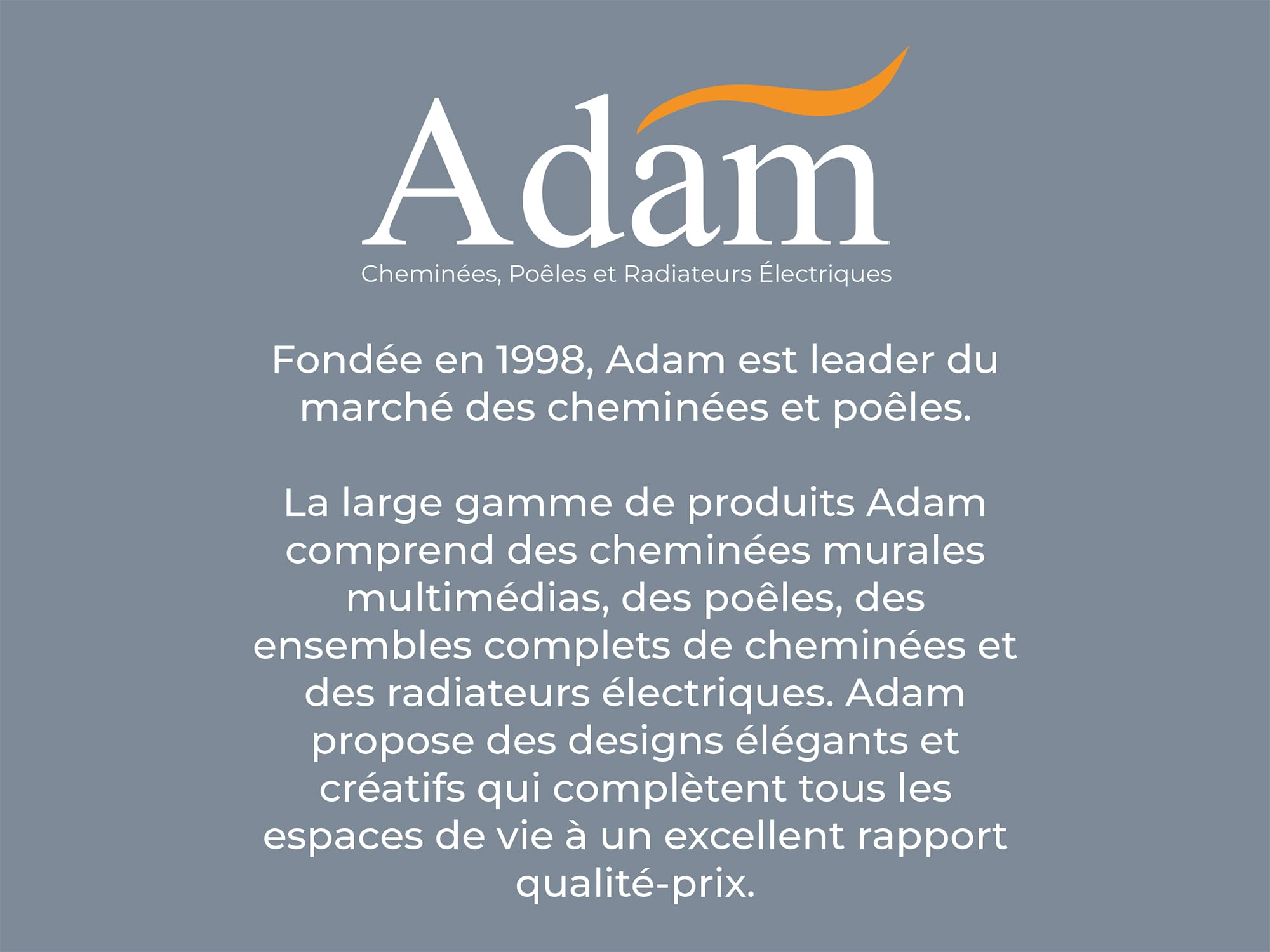Adam Grand Tuyau de poêle décoratif coudé Noir
