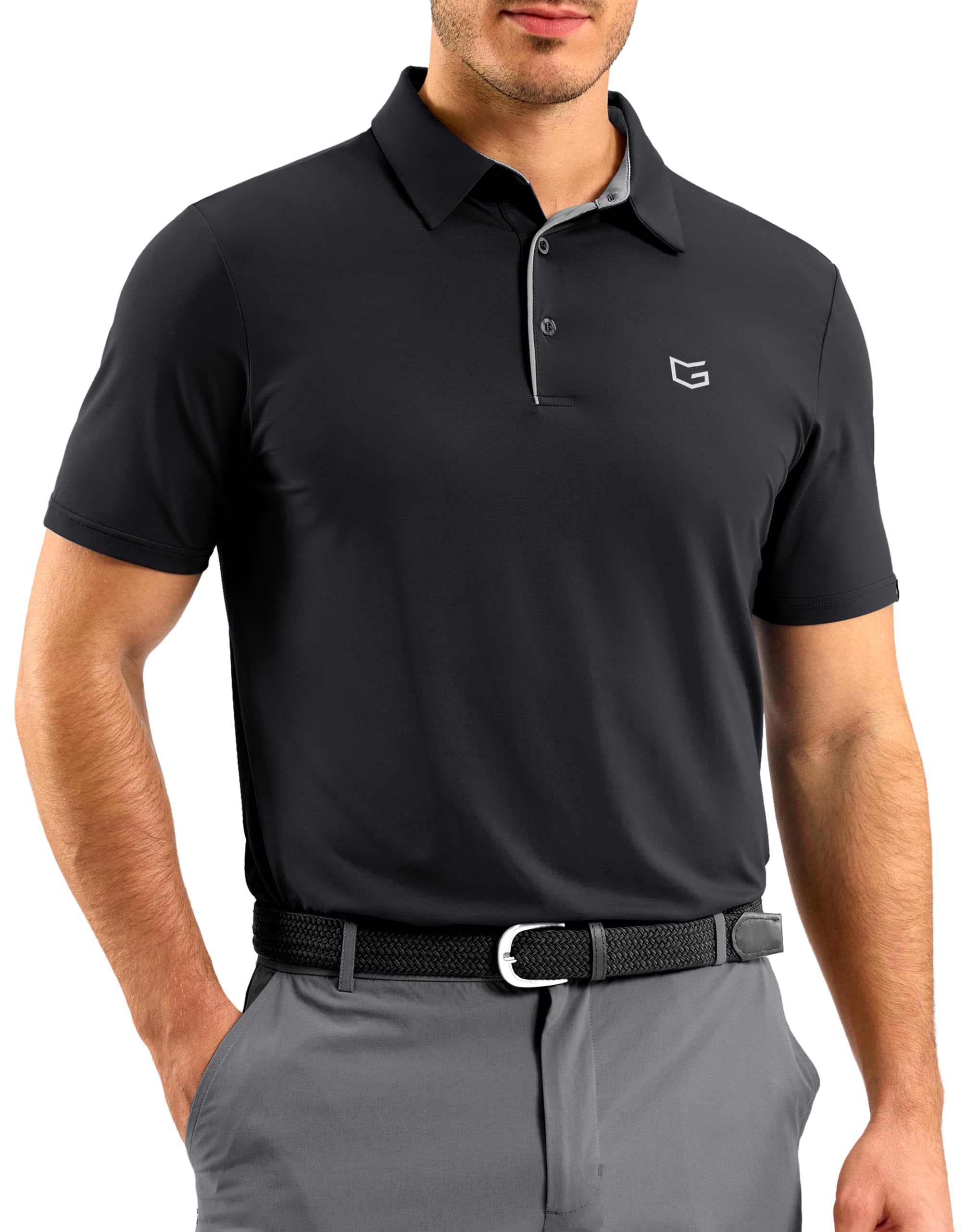 G Gradual Mens Golf Shirt Dry Fit Short Sleeve Polos Moisture Wicking Performance Polo Shirts for Men Athletic Tennis Casual — view 10