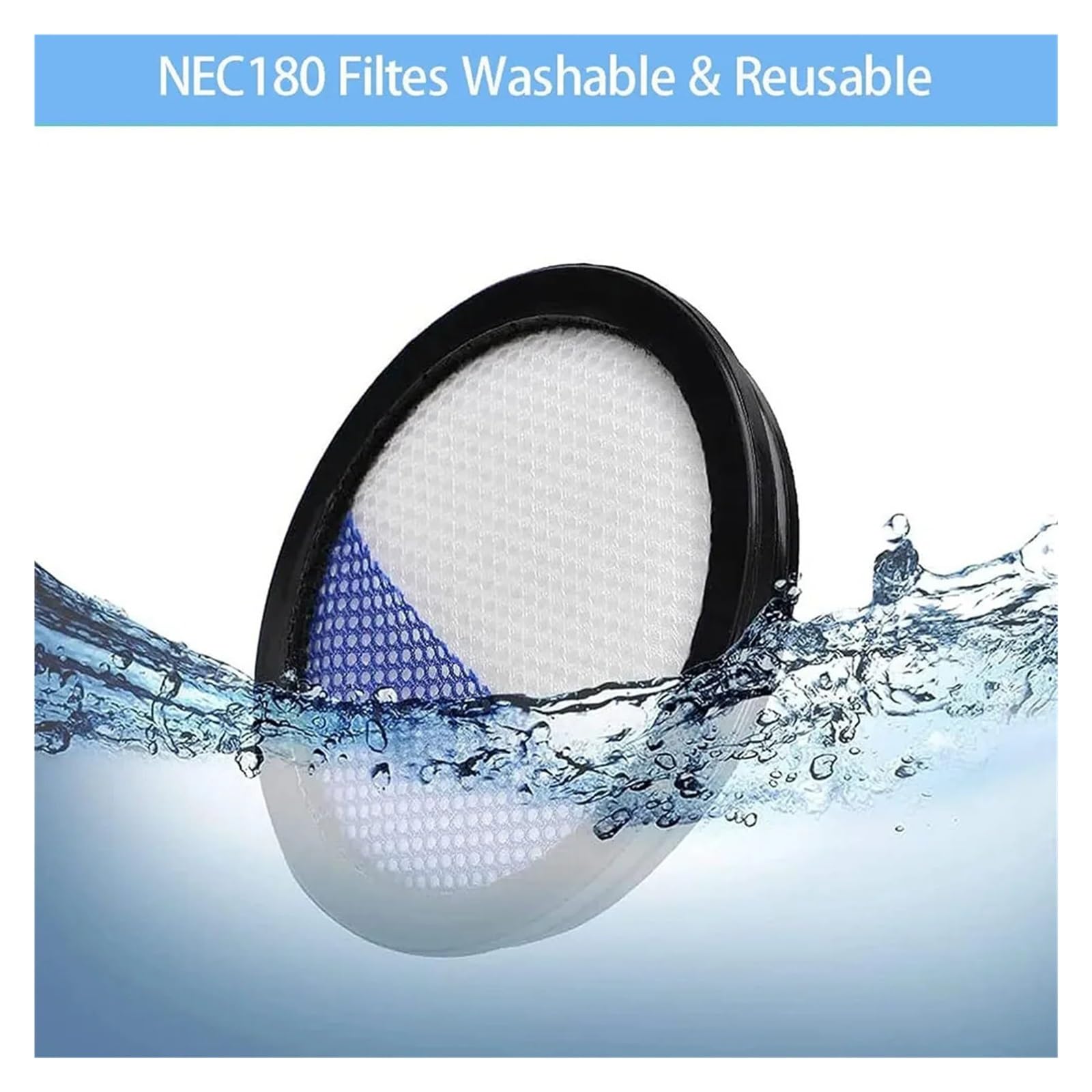 Filtro HEPA Compatible Con Eureka NEC190 NEC180 NEC185 NEC186 Aspirador