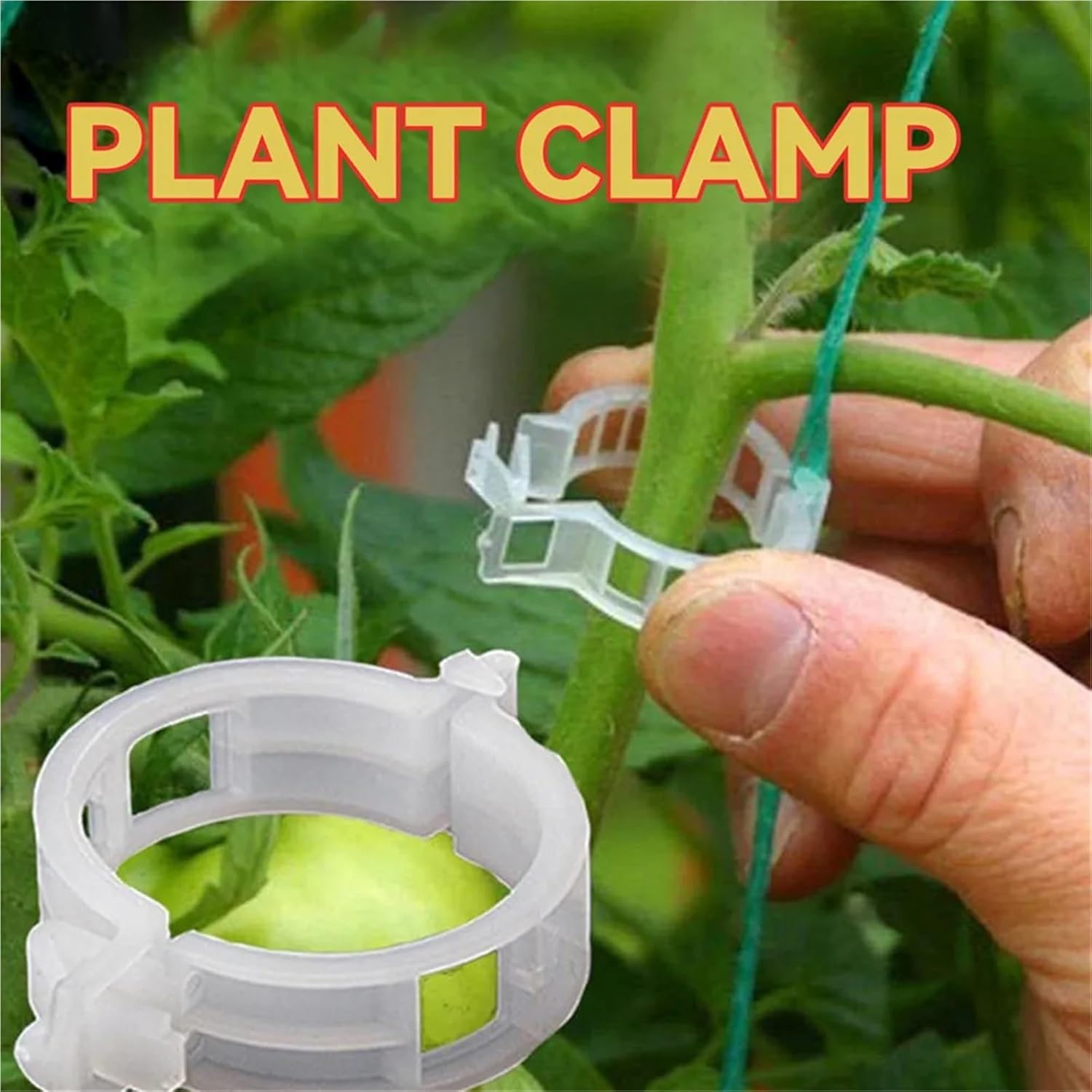 Plant Clips 1000 PCS Plant Fixing Clips Plant Clips for Climbing Plants Garden Clips for Gardening(Green)