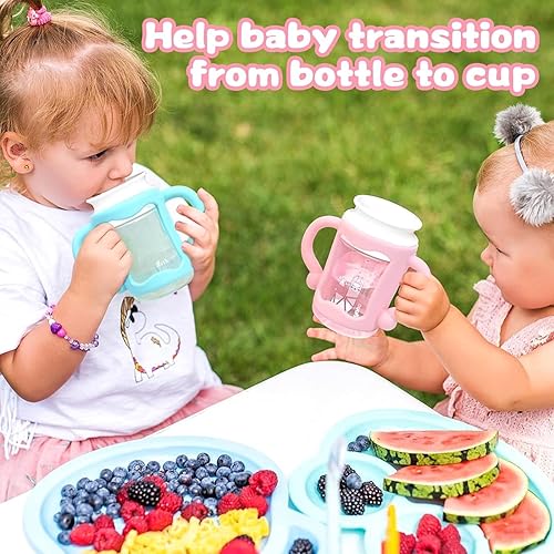 Miniatura 7 de 6 Pack Baby Bottle Handles for Dr Brown, Multicolors Silicone Baby Bottle Handles Baby Bottle Holder with Easy Grip to Hold Their Own Bottle,