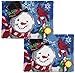 2 Ustawia Zestawy zatrzaskowe Pattern Snowman Dywanik z drukowanym wzorem majsterkowanie Poduszka dywanowa Mata podłogowa Kudłaty Dekoracja dla rodzinnych Bożego Narodzenia, Bożego Narodzenia ptak, 52