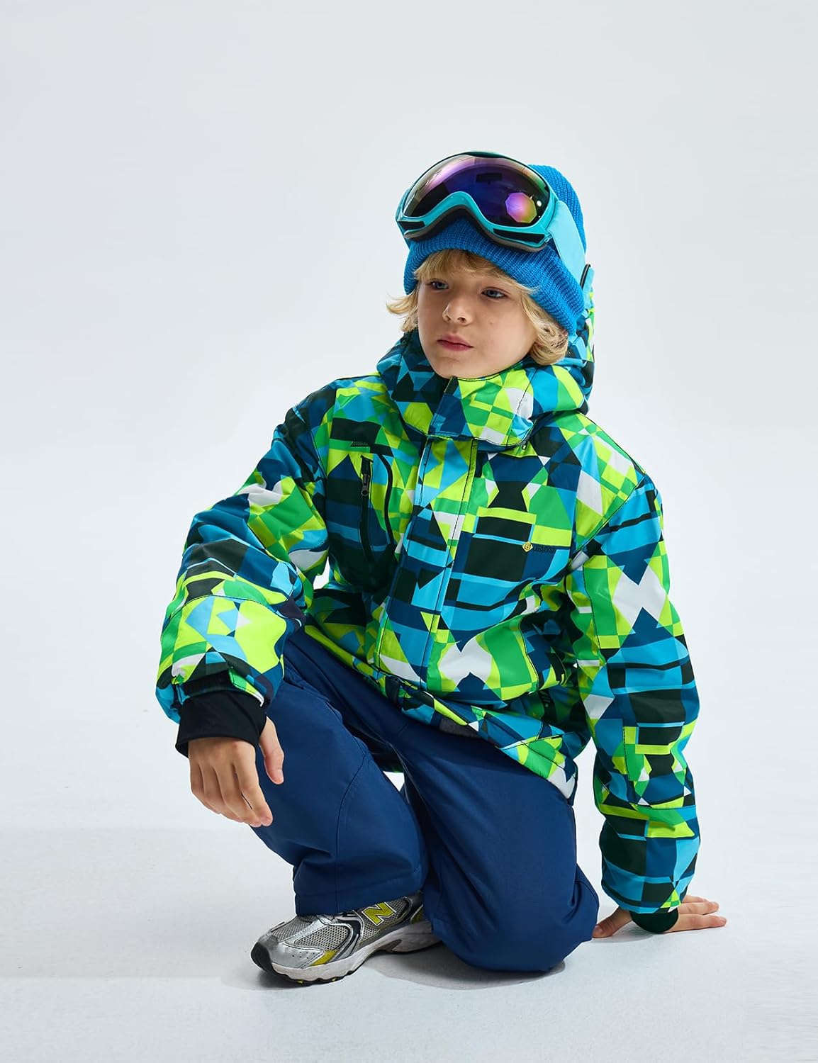GEMYSE Boy's Waterproof Ski Snow Jacket Windproof Winter Jacket with Hood - Image 4