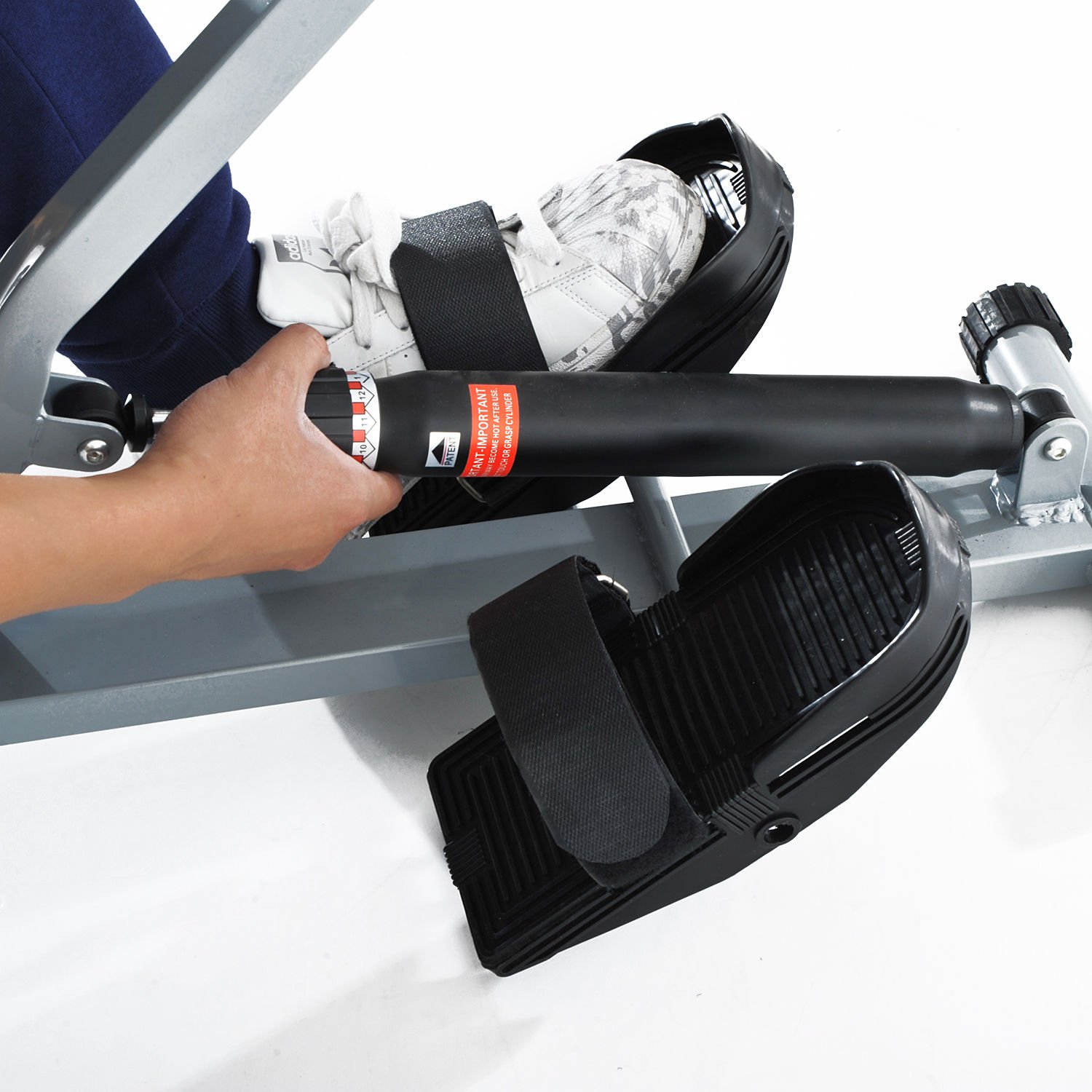 HOMCOM Vogatore Professionale per Fitness Allenamento a Casa con Display 130 x 67.5 x 67cm