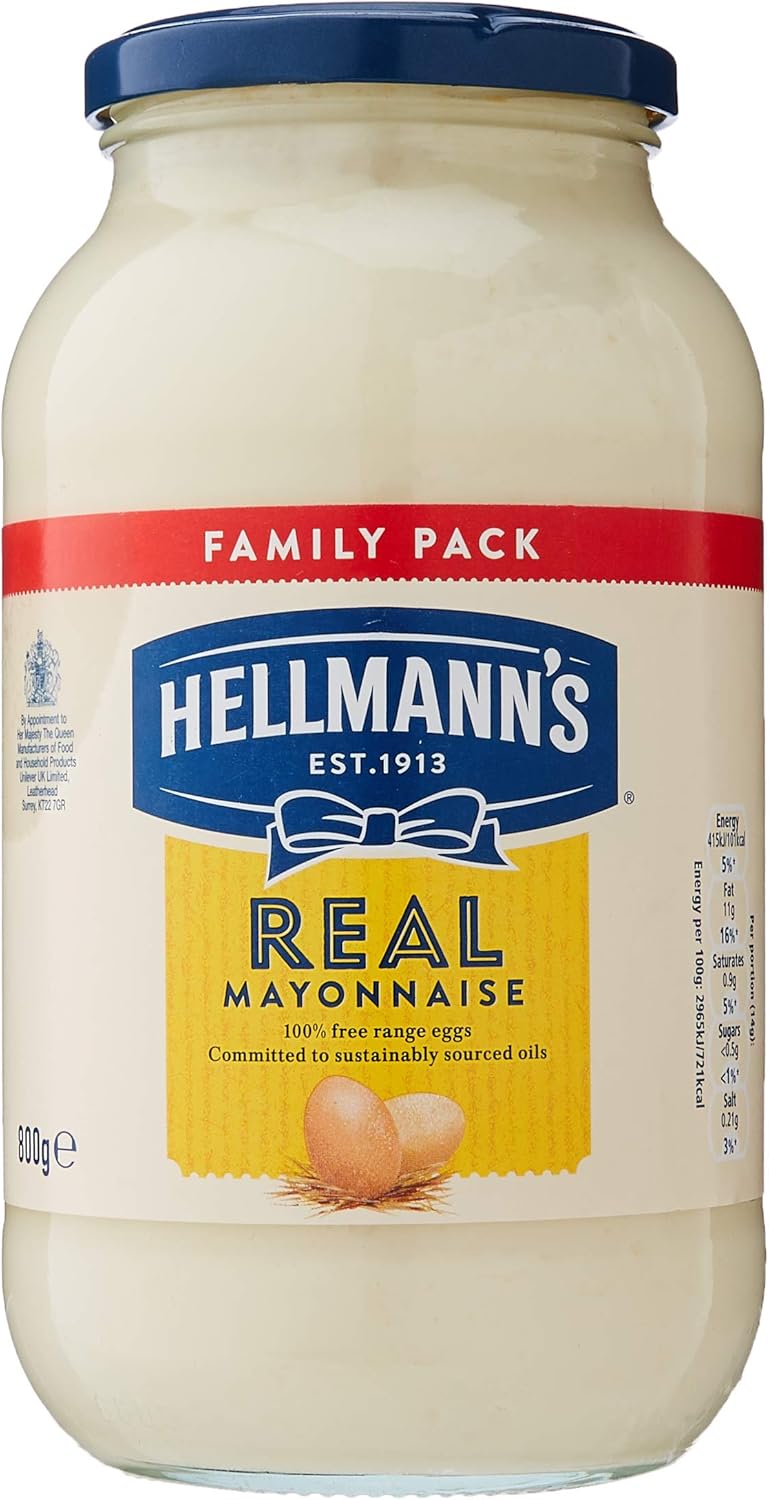 Hellmann's Real 100 Percent FreeRange Eggs Mayonnaise, 800 g Amazon