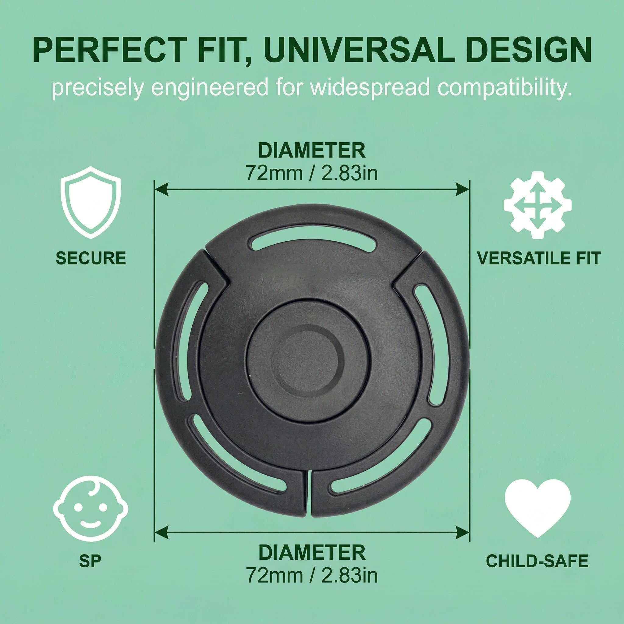 1 Pcs Cinghia di Sicurezza in Plastica con Fibbie per Passeggino,Imbracatura di Sicurezza a 5 punti,Clip da 27 mm Cinture Passeggino Universali,Seggiolone Cintura Imbracatura,(Nessuna Cinghia)