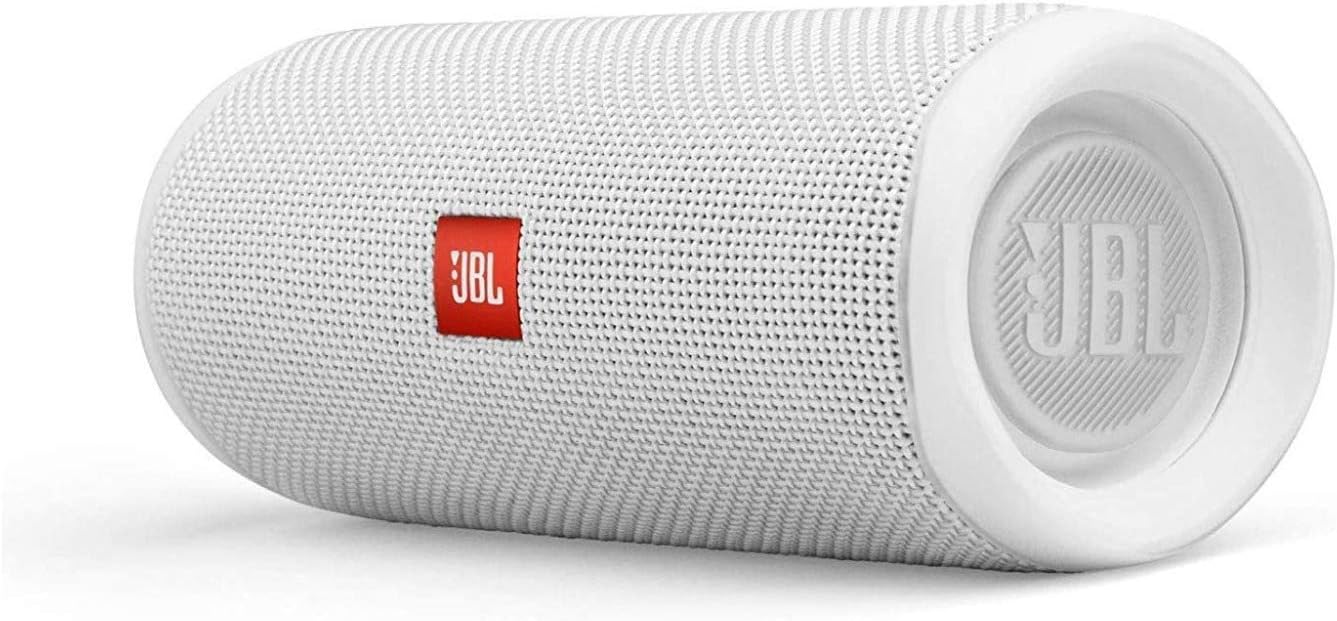 Prоmо 40% оƒƒ JBL Flip 5 Portable Waterproof Bluetooth Speaker (White) with Knox Gear Hardshell Travel and Protective Case Bundle (2 Items)