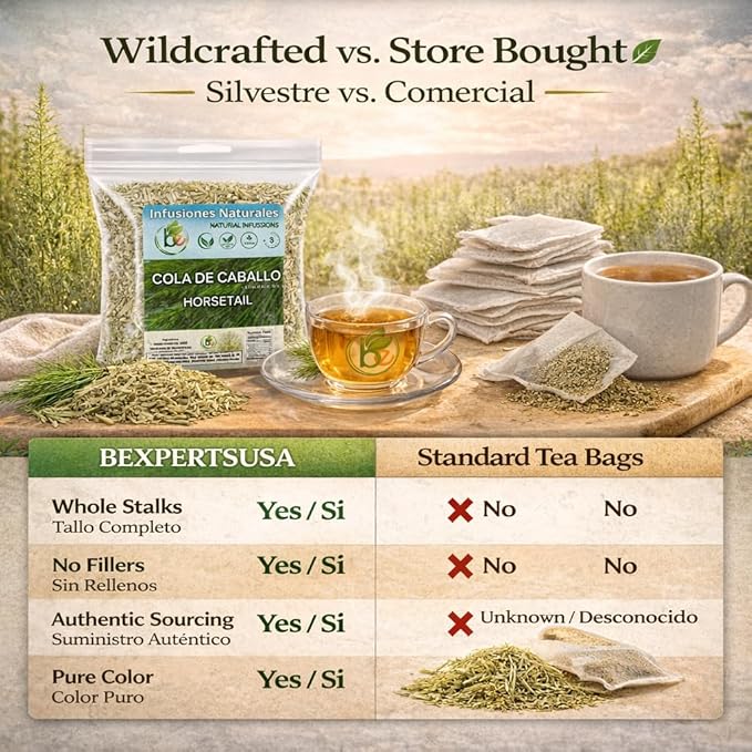 Té de Cola de Caballo en Hebras 4 oz Natural Vegano Sin Gluten miniatura 6
