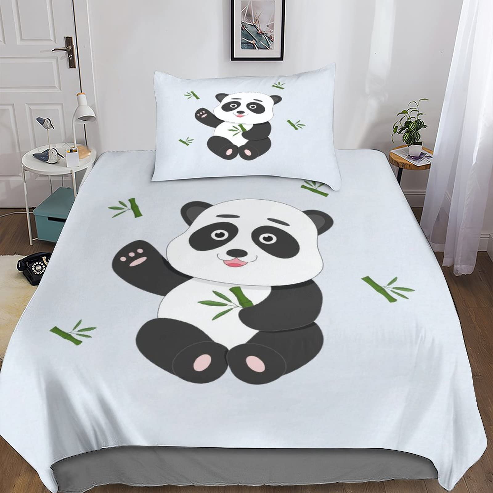 Housse de couette panda 3D en microfibre pour créer un nid douillet dans la chambre ado