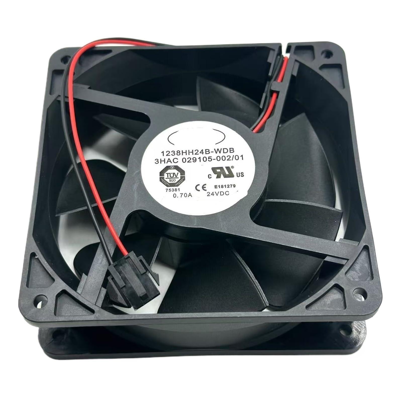 UITGVDQAT 1238HH24B-WDB DC 24V 0.70A 120x120x32mm 2-Wire Server Cooling Fan