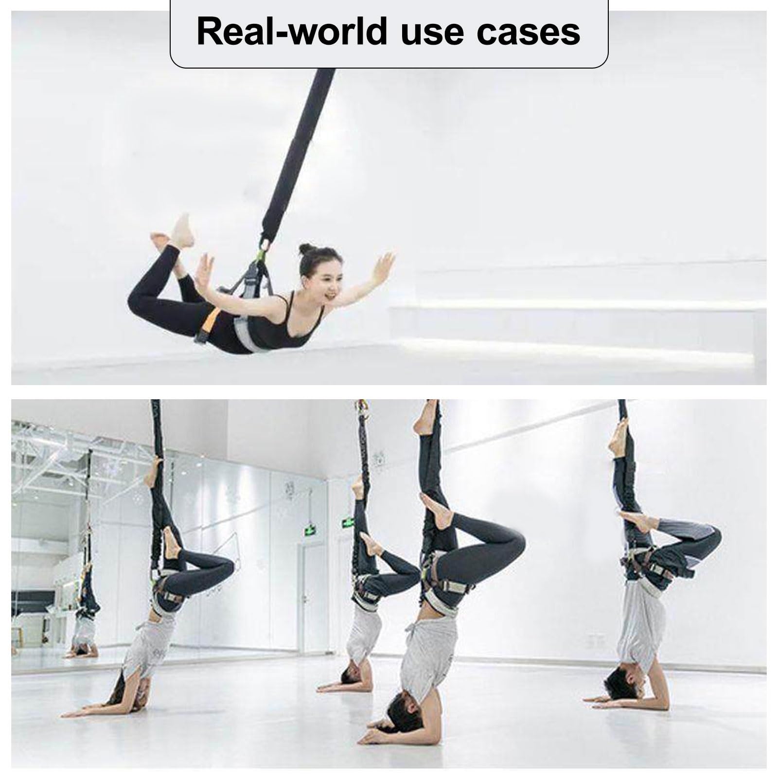 Corda di resistenza regolabile per danza aerea con dispositivo rotante a 360° per allenamento completo del corpo e allenamento fitness