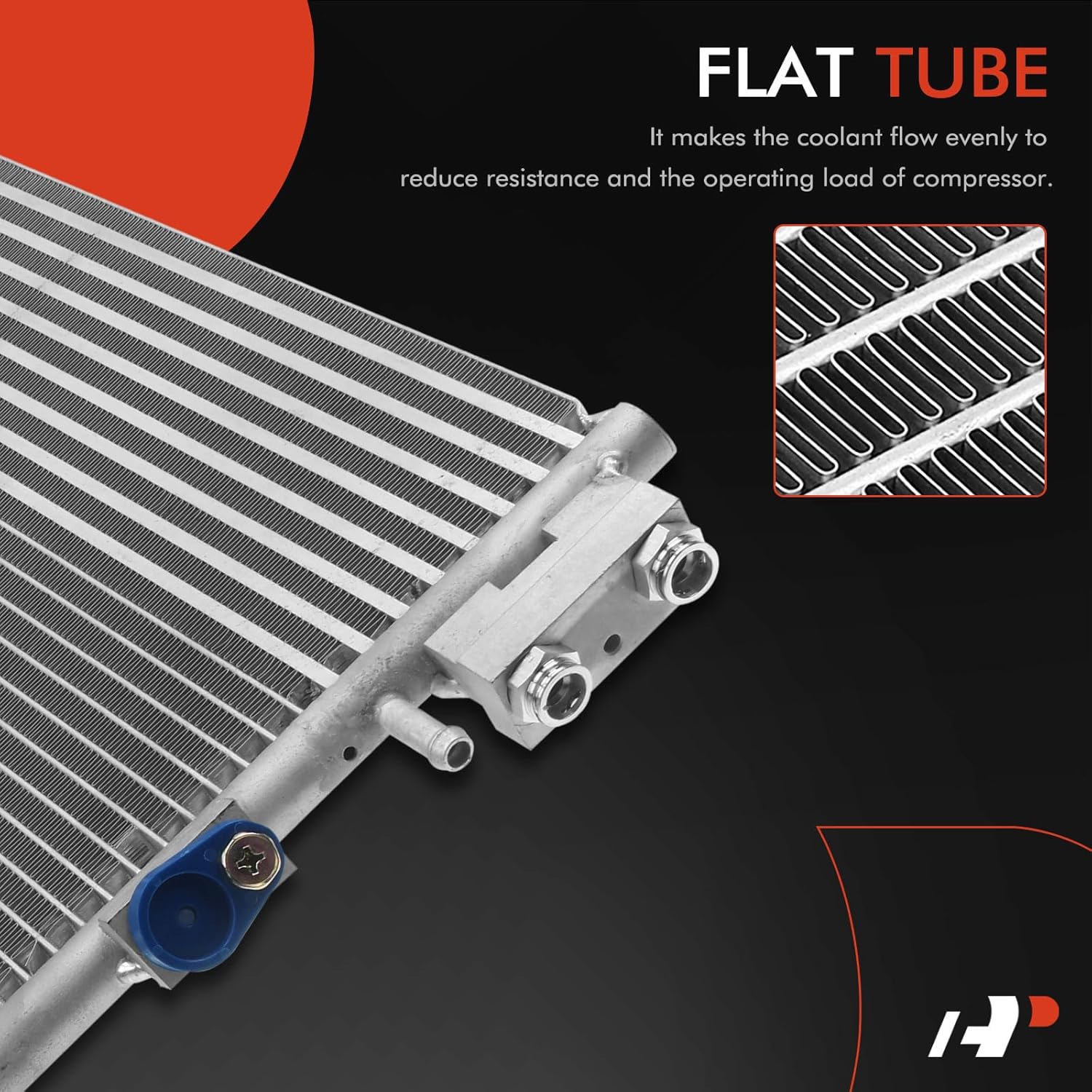 A-Premium Air Conditioning A/C Condenser Compatible with Chrysler 300 2019-2010 & Dodge Charger Challenger 2009-2010, Replace# 68050127AB