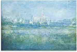 クロード・モネ <霧のヴェトゥイユ> 霧の中のヴェトゥイユ - クロード・モネ | FeelTheArt