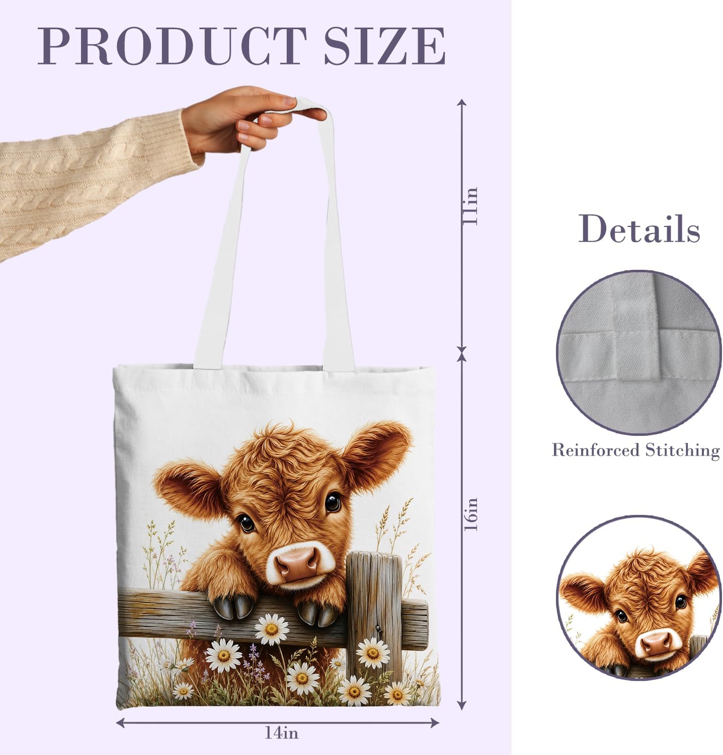 Chicimln Rustic Country Southwestern Reusable Grocery Shopping Bags, Western Gifts for Women