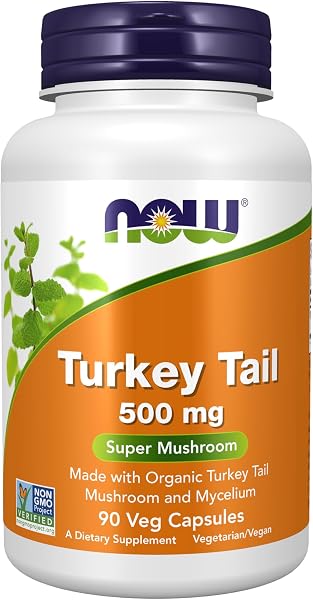 Now Foods Turkey Tail Mushroom Supplement 500mg