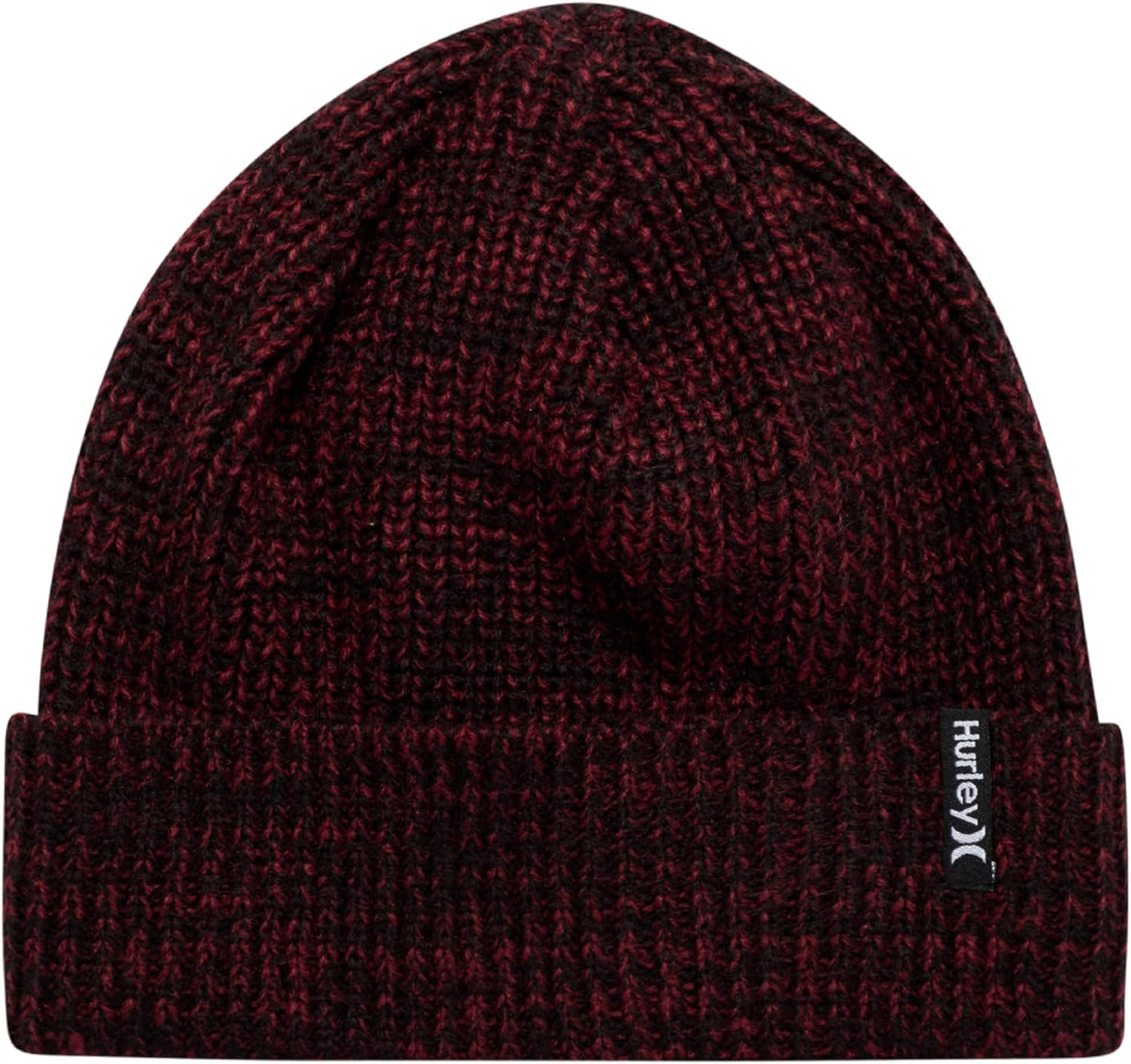 Hurley Men's Cuffed Beanie - Classic Midweight Loose Knitted Winter Hat for Men