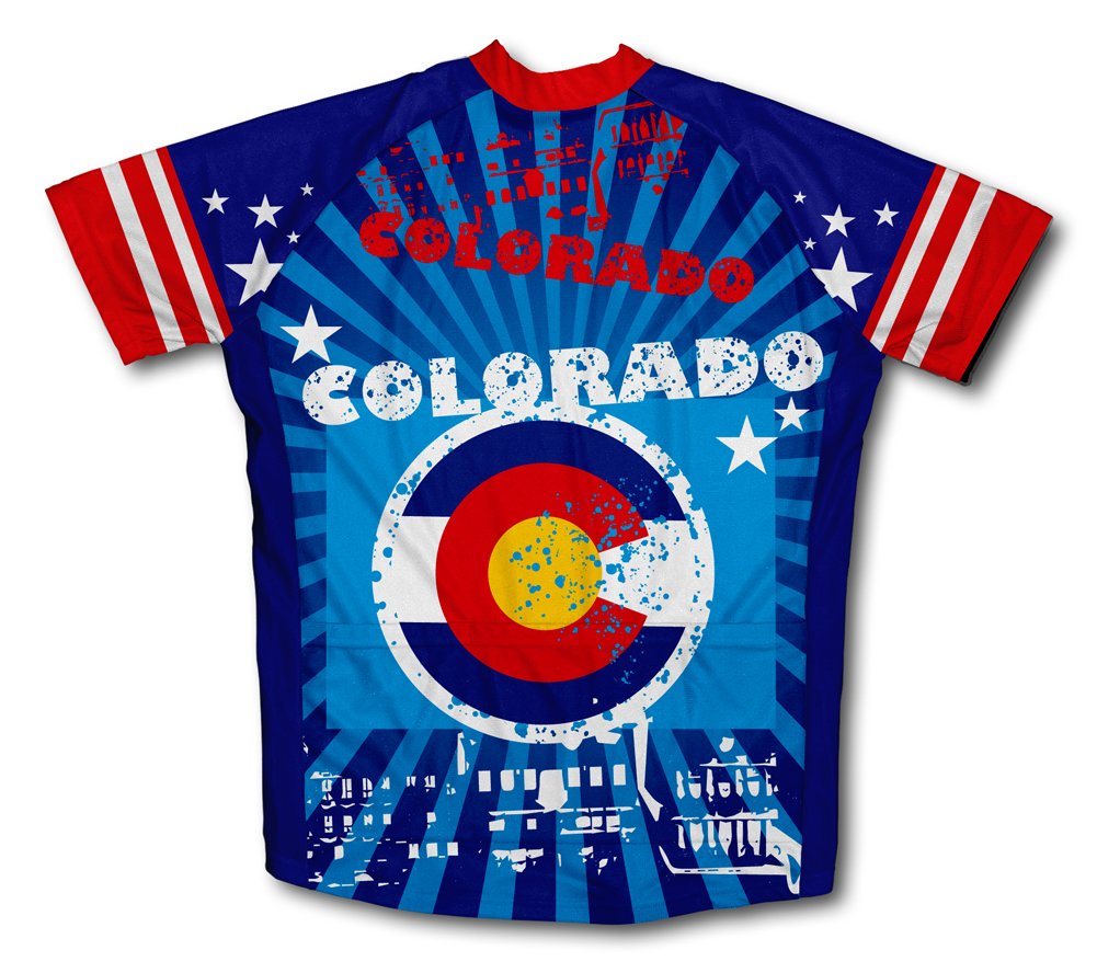 ScudoPro Colorado Short Sleeve Cycling Jersey for Men - Size S Blue
