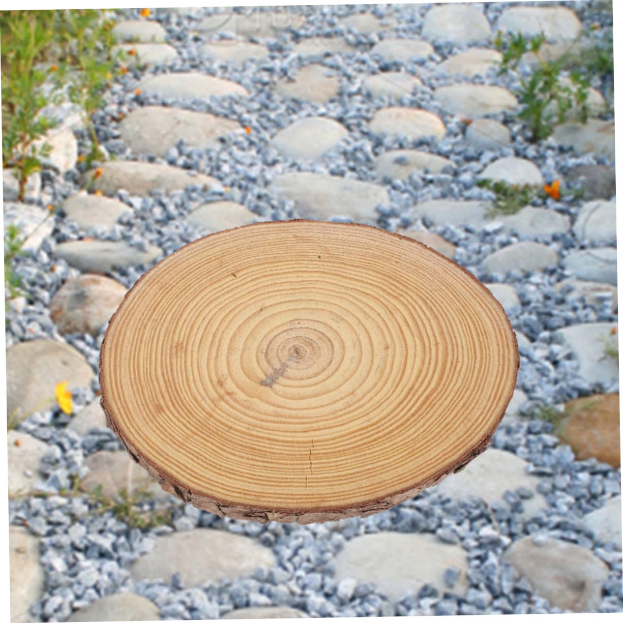 Piedras para Escalones de Jardín de Madera Adoquín de Jardín en Forma de Tronco para Pasarela Exterior y Decoración