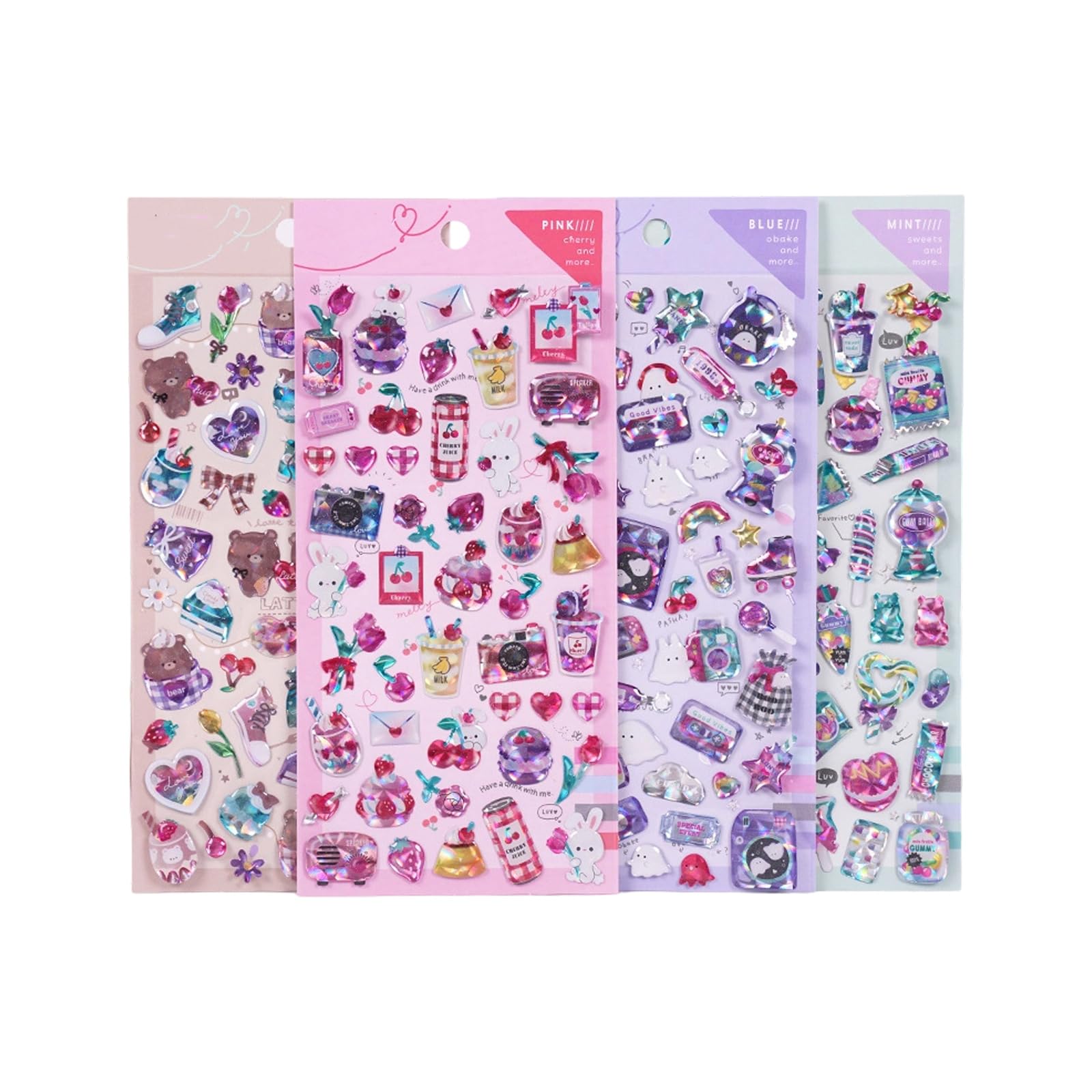 Decorative Puff Stickers for Adorable Stickers for Scrapbooking Journal Adorable Tiny Sticker for Scrapbooks