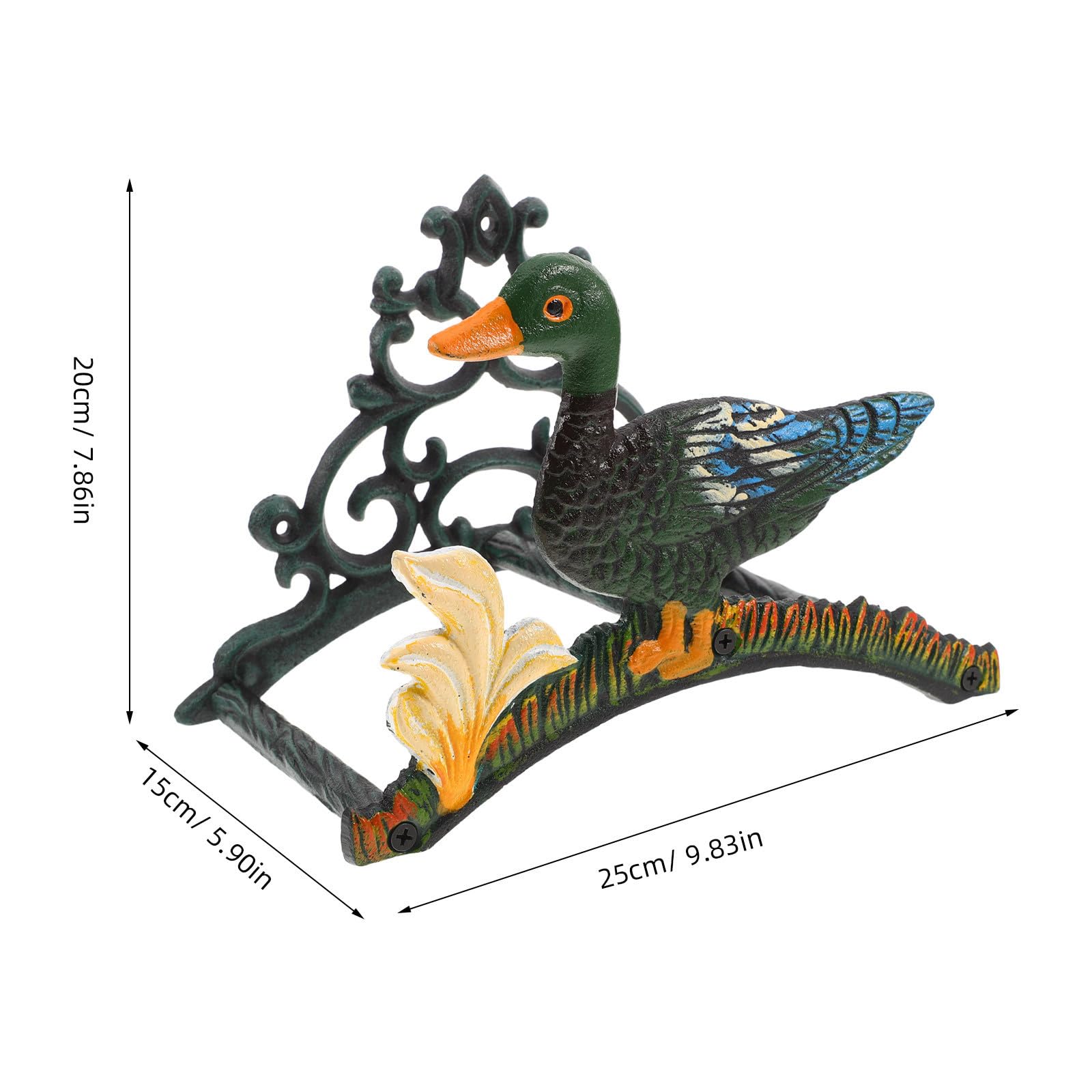 Toyvian Duck Geformter Wand Gartenschlauchhalter aus Gusseisen