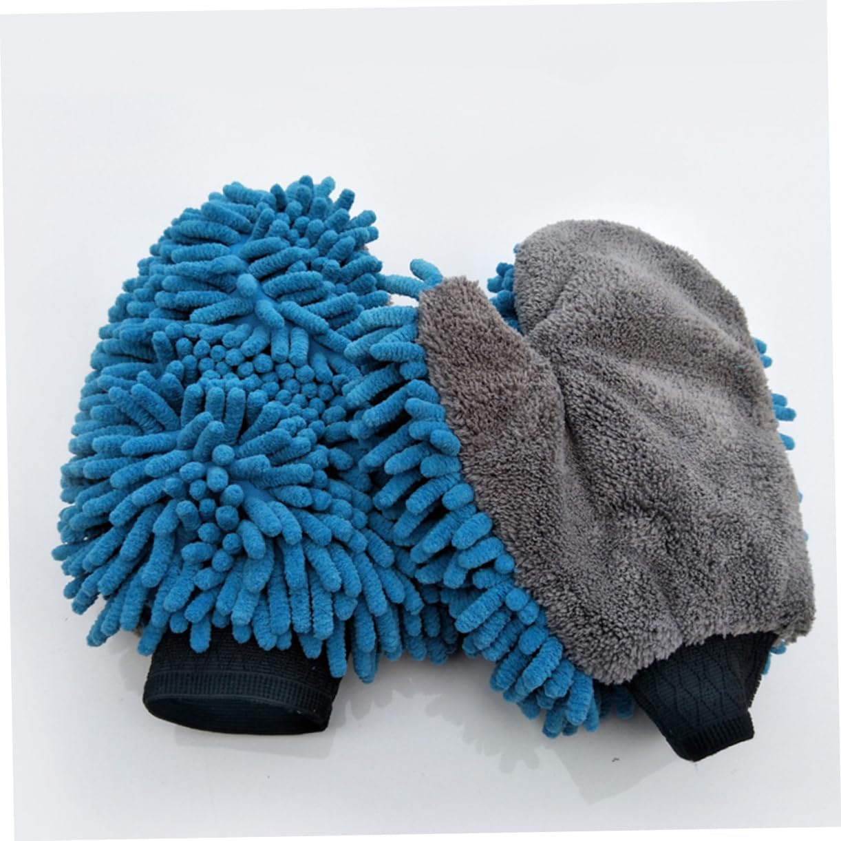 Ipetboom Chenille Car Wash Duster Mitt Quick Dusting Gloves Lint Scratch- Fits Adults for Cleaning of Cars Trucks Motorcycles and More
