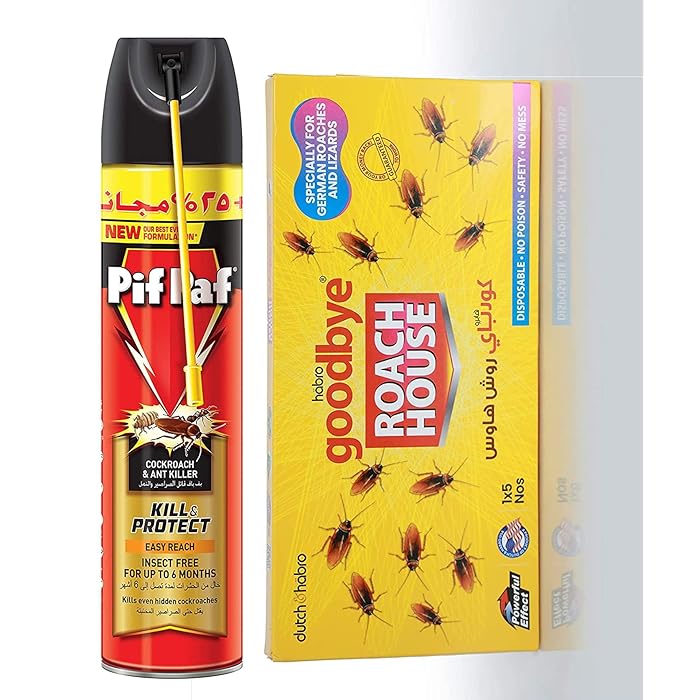 Buy Pif Paf Cockroach and Ant Killer, PLUS 10 Habro Googbye Roach House